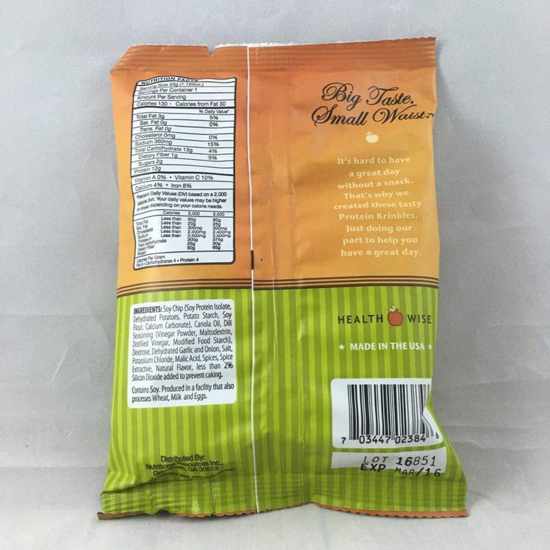 BariatricPal Protein Krinkles - Dill Pickle - High-quality Protein Chips by BariatricPal at 