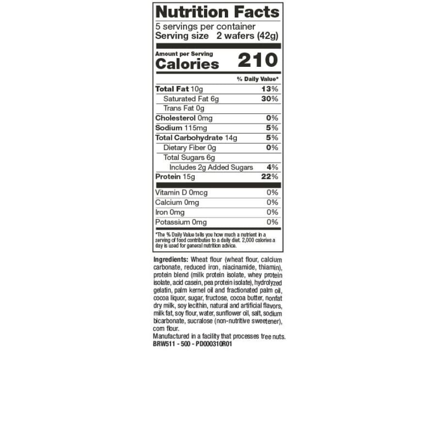 BariatricPal Square Protein Wafers - Mocha - High-quality Protein Bars by BariatricPal at BariatricPal Store