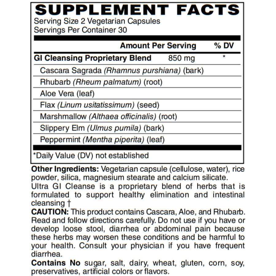 Ultra GI Cleanse Capsules by BariatricPal - Supports Colon Health and