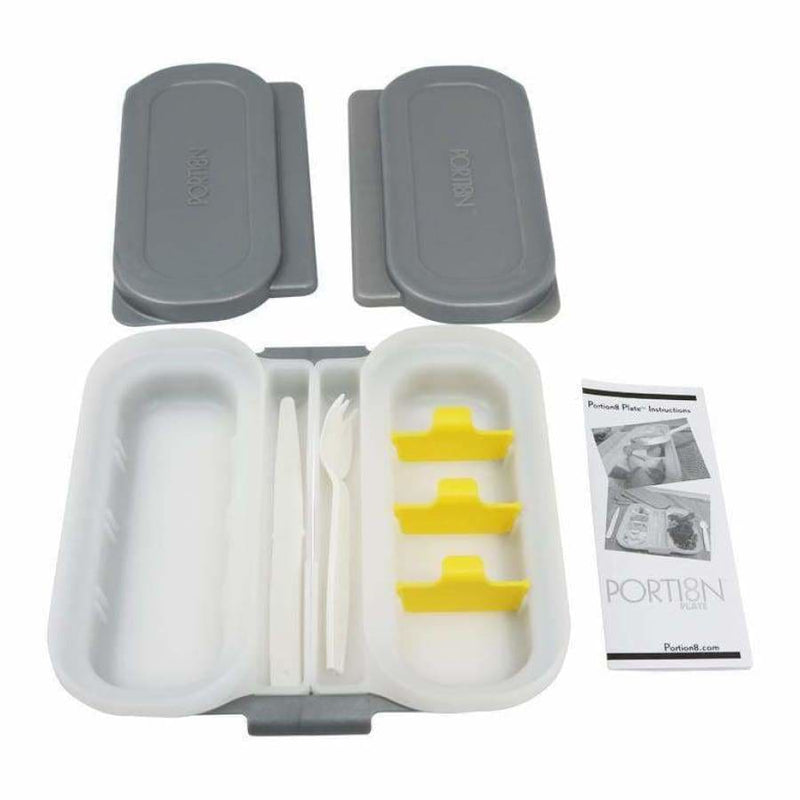 BariWare Portion8 Plate Set - Available in 4 Colors! - High-quality Lunch Box by BariWare at 
