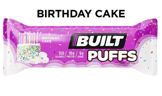 Built Bar Protein Puffs - Birthday Cake - High-quality Protein Bars by Built Bar at 