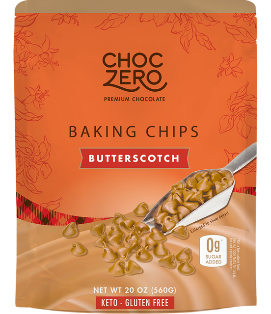 ChocZero No Sugar Added Butterscotch Baking Chips 20 oz