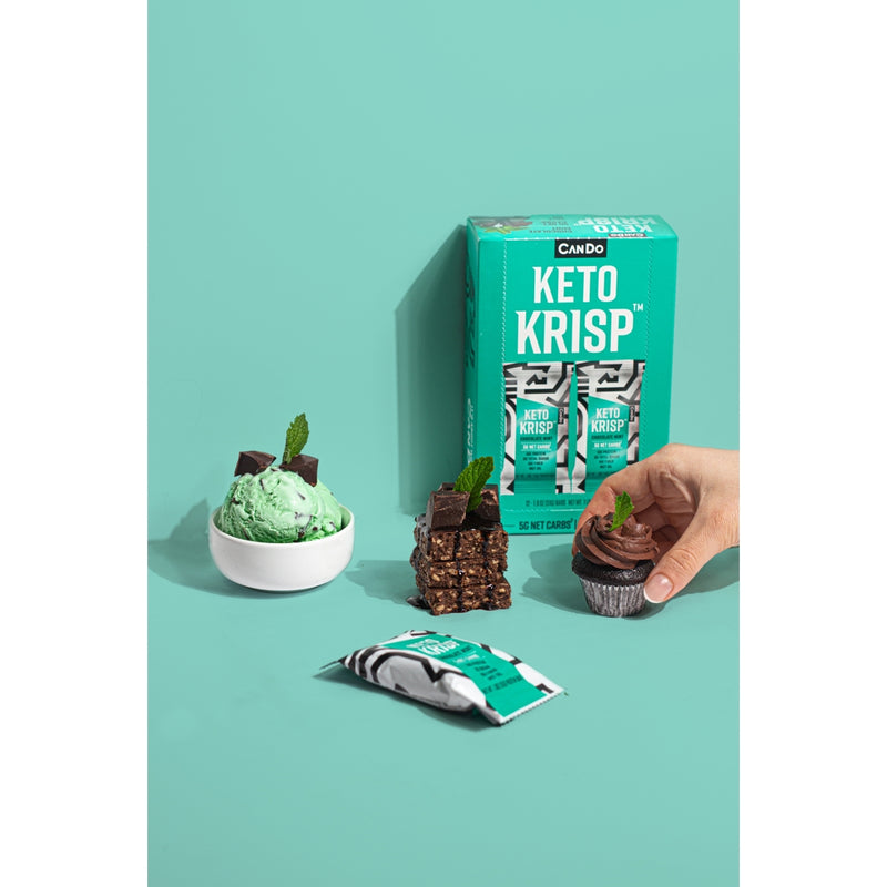 Keto Krisp Protein Bar by CanDo - Chocolate Mint - High-quality Protein Bars by CanDo at 