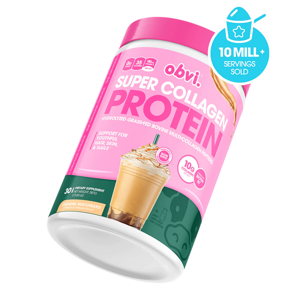 Super Collagen Protein Powder by Obvi - Caramel Macchiato - High-quality Collagen Powder by Obvi at 