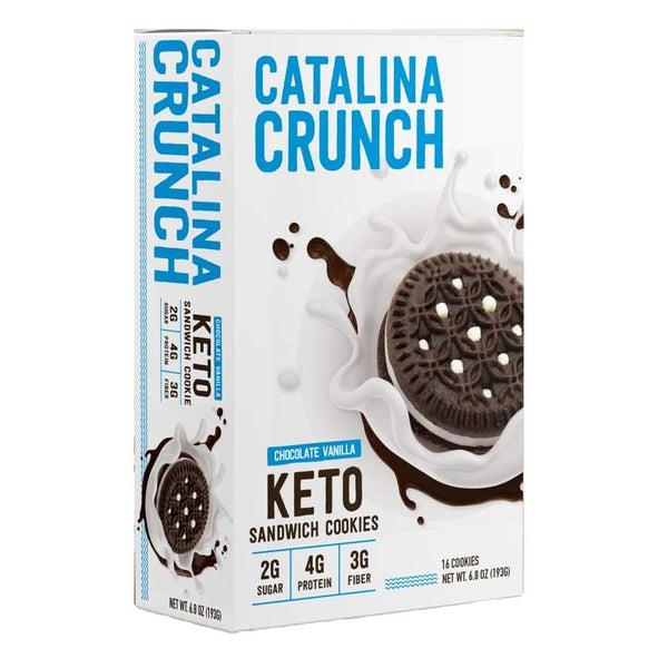 Catalina Crunch Keto Sandwich Cookies - Chocolate Vanilla - High-quality Cakes & Cookies by Catalina Crunch at 