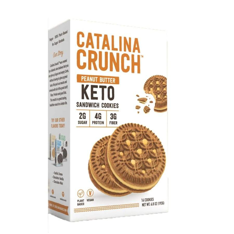 Catalina Crunch Keto Sandwich Cookies - Peanut Butter - High-quality Cakes & Cookies by Catalina Crunch at 