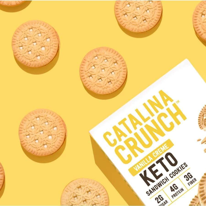 Catalina Crunch Keto Sandwich Cookies - Vanilla Creme - High-quality Cakes & Cookies by Catalina Crunch at 