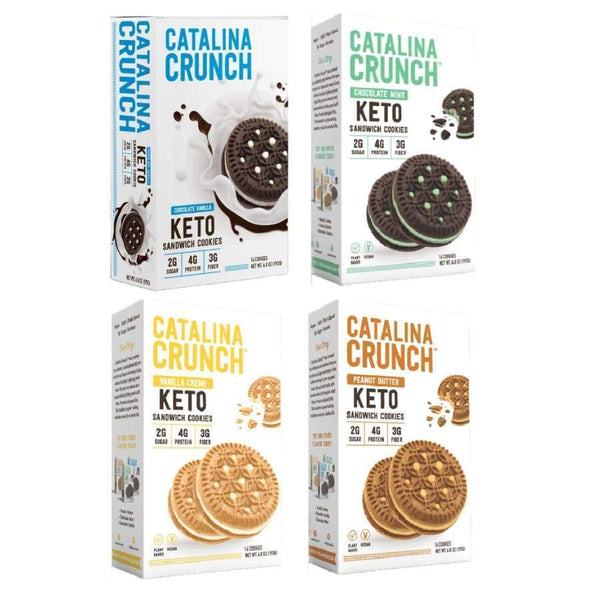 Catalina Crunch Keto Sandwich Cookies - Variety Pack - High-quality Cakes & Cookies by Catalina Crunch at 