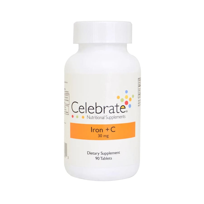 Celebrate Iron (30mg) Plus Vitamin C Tablets - High-quality Iron by Celebrate Vitamins at 