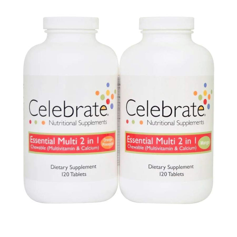 Celebrate Multivitamin with Calcium Citrate 2 In 1 - Chewable - High-quality Multivitamins by Celebrate Vitamins at 