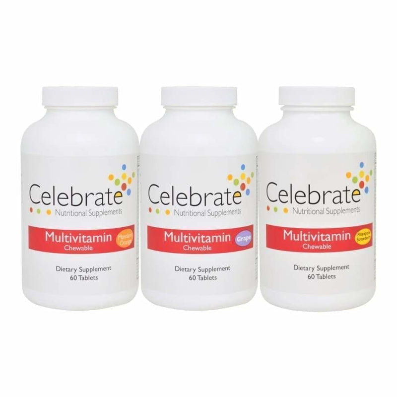 Celebrate Multivitamin Chewable - Available in 3 Flavors! - High-quality Multivitamins by Celebrate Vitamins at 