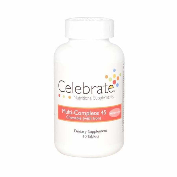 Celebrate Multivitamin Complete with 45mg Iron Chewable - Available in 2 Flavors! - High-quality Multivitamins by Celebrate Vitamins at 
