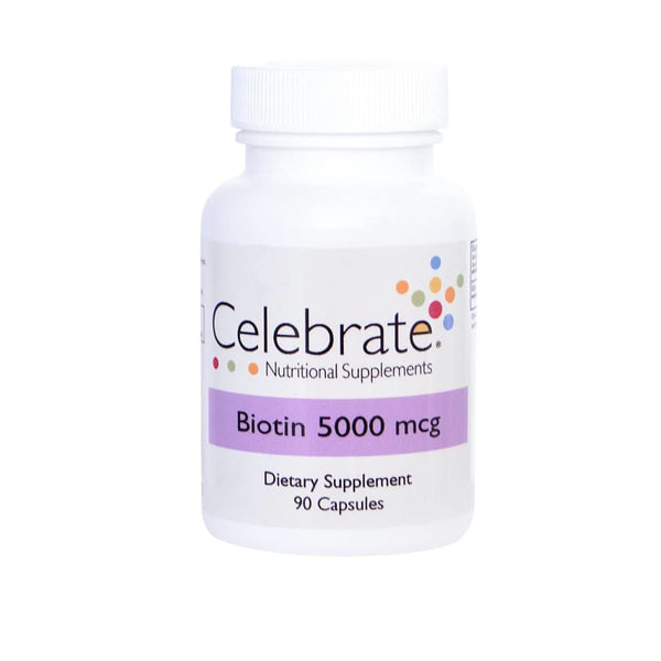 Celebrate Vitamins Biotin 5,000 mcg Capsules - 90 Count - High-quality Biotin by Celebrate Vitamins at 