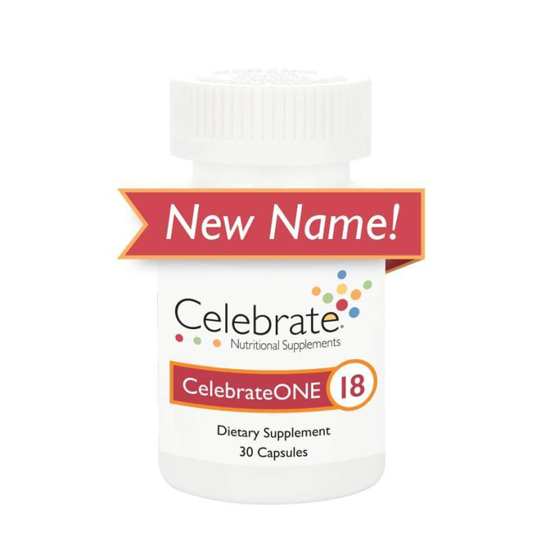 CelebrateONE 18 Single Dose Multivitamin Capsule with Iron - High-quality Multivitamins by Celebrate Vitamins at 