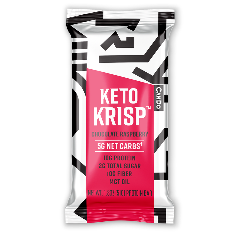 Keto Krisp Protein Bar by CanDo - Chocolate Raspberry - High-quality Protein Bars by CanDo at 