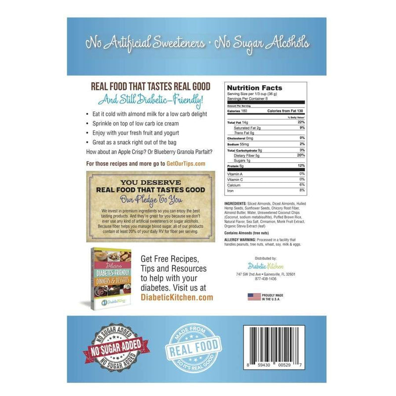 Diabetic Kitchen Almond Butter Granola Cereal - High-quality Cereal by Diabetic Kitchen at 