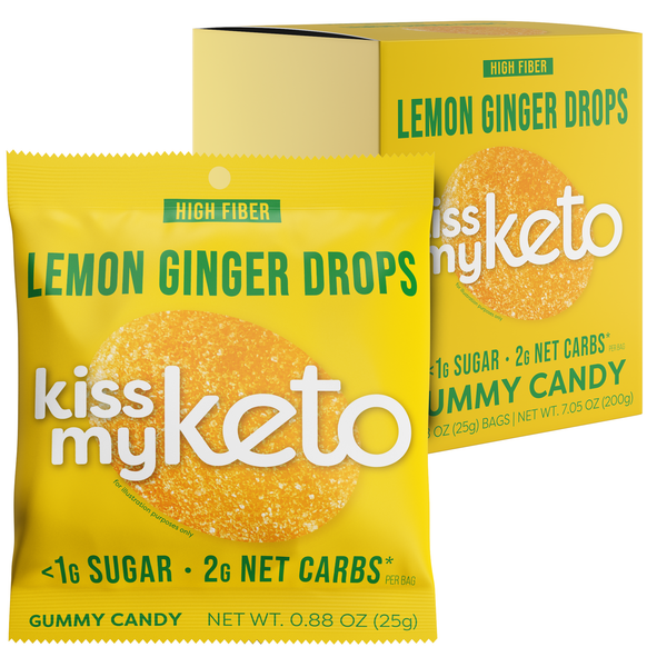 Kiss My Keto Keto Gummies - Lemon Ginger Drops - High-quality Gummies by Kiss My Keto at 