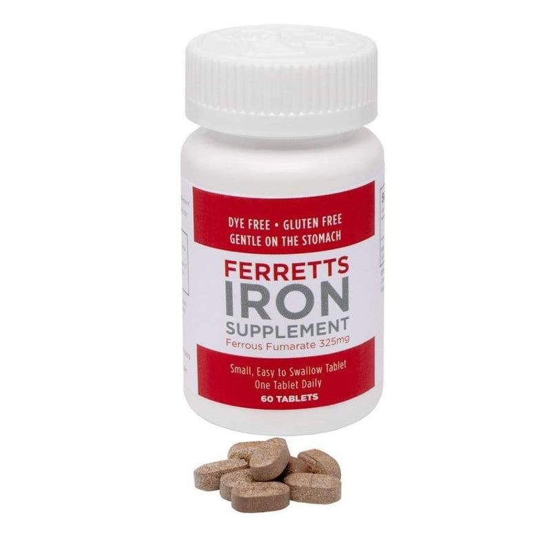 Ferretts Super High Potency Iron Supplement (106mg) - Tablets (60) - High-quality Iron by Pharmics at 
