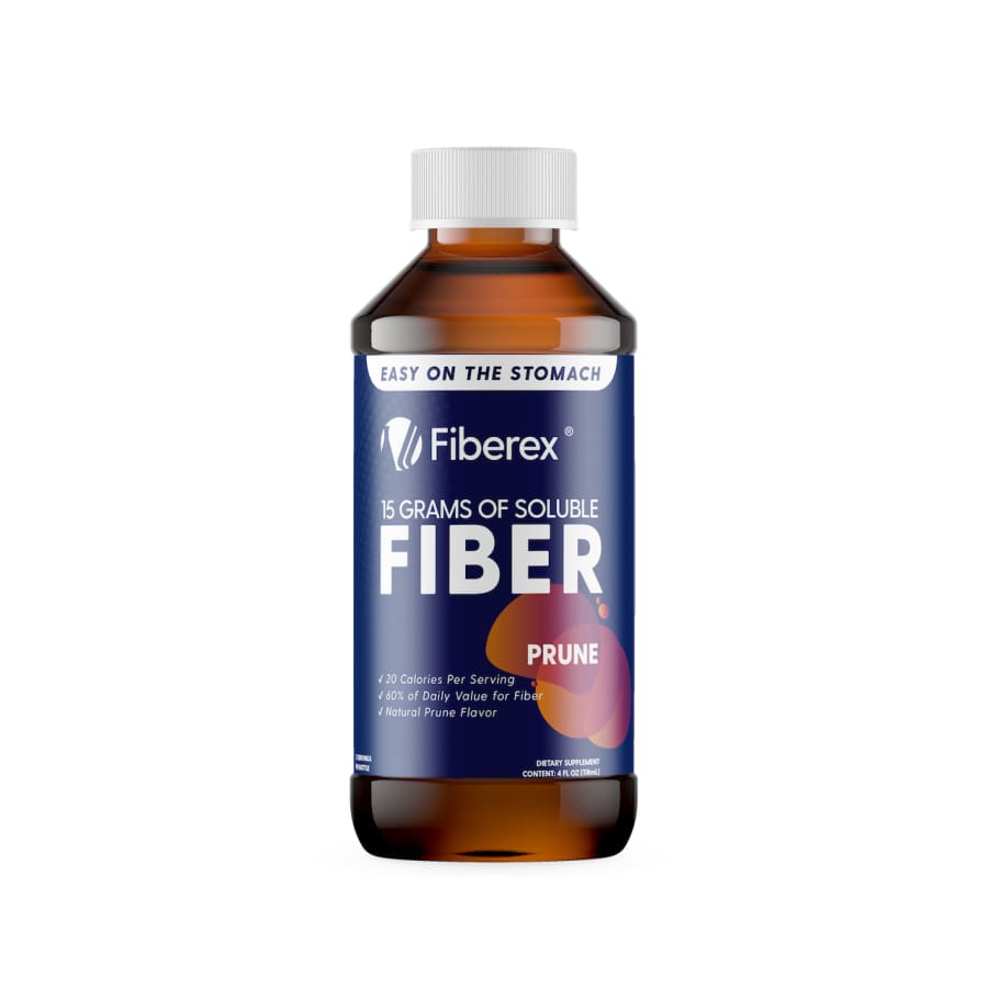 Fiberex Liquid Fiber & Laxative - Natural Prune Flavor (16oz) - High-quality Fiber Supplement by Llorens Pharmaceutical at 