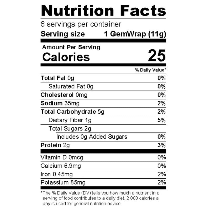 GemWraps Sandwich Wraps by NewGem Foods - Tomato - High-quality Wraps by NewGem Foods at 