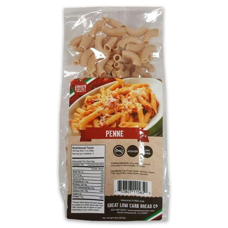 Lower Cal Pasta - Low Calorie & Low Carb – Penne - The Pasta Shoppe