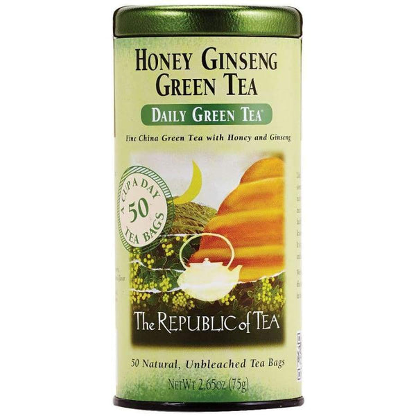 Honey Ginseng Green Tea Bags By The Republic Of Tea - High-quality Tea by The Republic Of Tea at 