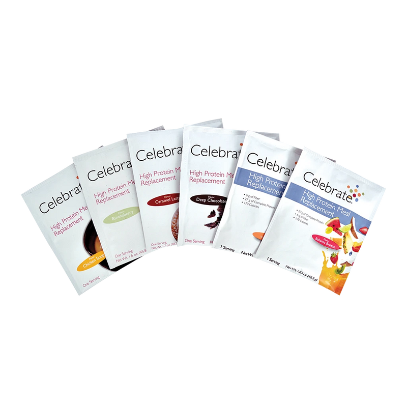 Celebrate Meal Replacement Protein Shakes - Variety Pack - High-quality Single Serve Protein Packets by Celebrate Vitamins at 