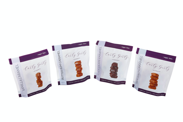 Sugar-Free Caramel Candy by Curly Girlz Candy - Variety Pack - High-quality Candies by Curly Girlz Candy at 