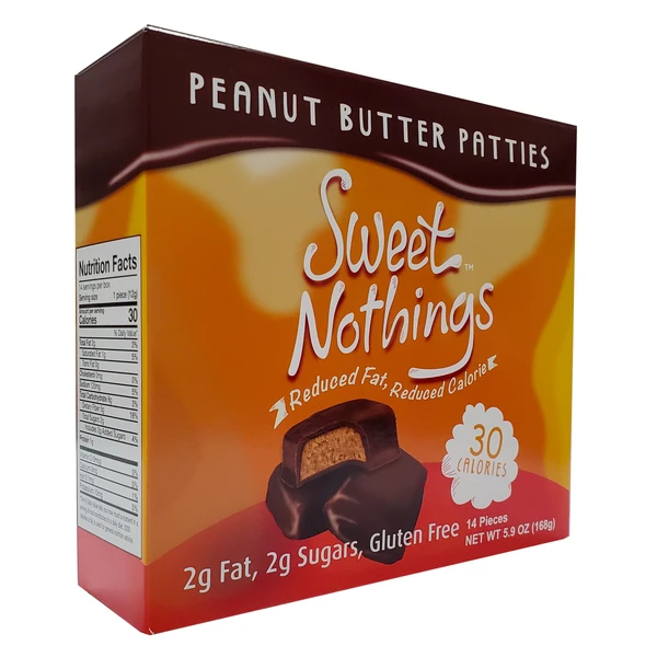 HealthSmart Sweet Nothings Chocolate Candies - Peanut Butter Patties 14/Box - High-quality Candies by HealthSmart at 