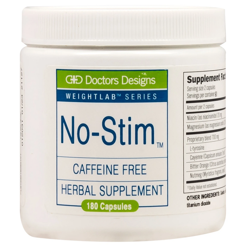No-Stim Caffeine-Free Fat Burner Capsules (180 count) by Doctors Designs - Increase Metabolism! - High-quality Multivitamin by Doctors Designs at 
