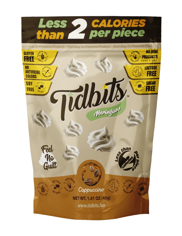 Tidbits Fun Bites Sugar-Free Meringue Cookies by Santte Foods - Cappuccino - High-quality Cakes & Cookies by Santte Foods at 
