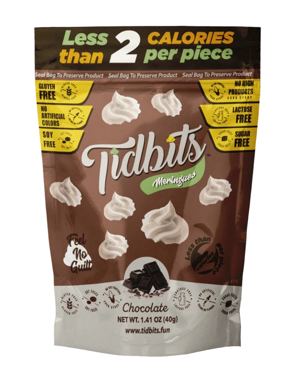 Tidbits Fun Bites Sugar-Free Meringue Cookies by Santte Foods - Chocolate - High-quality Cakes & Cookies by Santte Foods at 