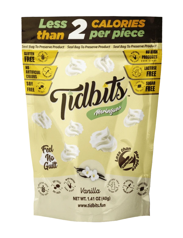 Tidbits Fun Bites Sugar-Free Meringue Cookies by Santte Foods - Vanilla - High-quality Cakes & Cookies by Santte Foods at 