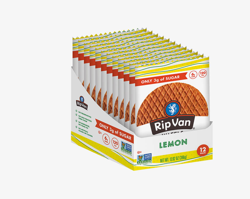 Rip Van Wafels - Lemon (Low-Sugar) - High-quality Cakes & Cookies by Rip Van at 