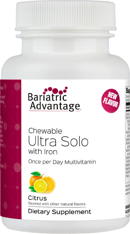 Bariatric Advantage Ultra Solo "One Per Day" Multivitamin Chewable with Iron - High-quality Multivitamins by Bariatric Advantage at 