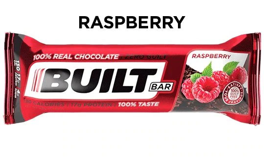 Built High Protein Bar - Raspberry - High-quality Protein Bars by Built Bar at 