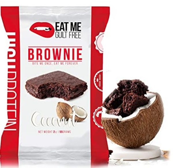 Eat Me Guilt Free High Protein Brownie - Chocolate Coconut - High-quality Brownie by Eat Me Guilt Free at 