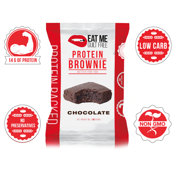Eat Me Guilt Free High Protein Brownie - The Original Chocolate - High-quality Cakes & Cookies by Eat Me Guilt Free at 