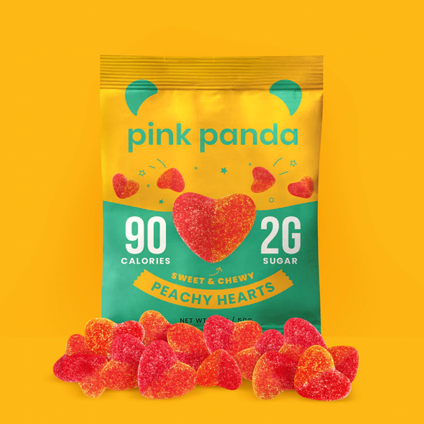 Sweet & Chewy Candy by Pink Panda - Peachy Hearts - High-quality Candies by Pink Panda at 