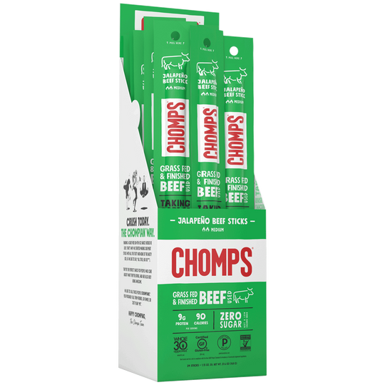 Chomps Meat Snack Sticks - Jalapeño Beef
