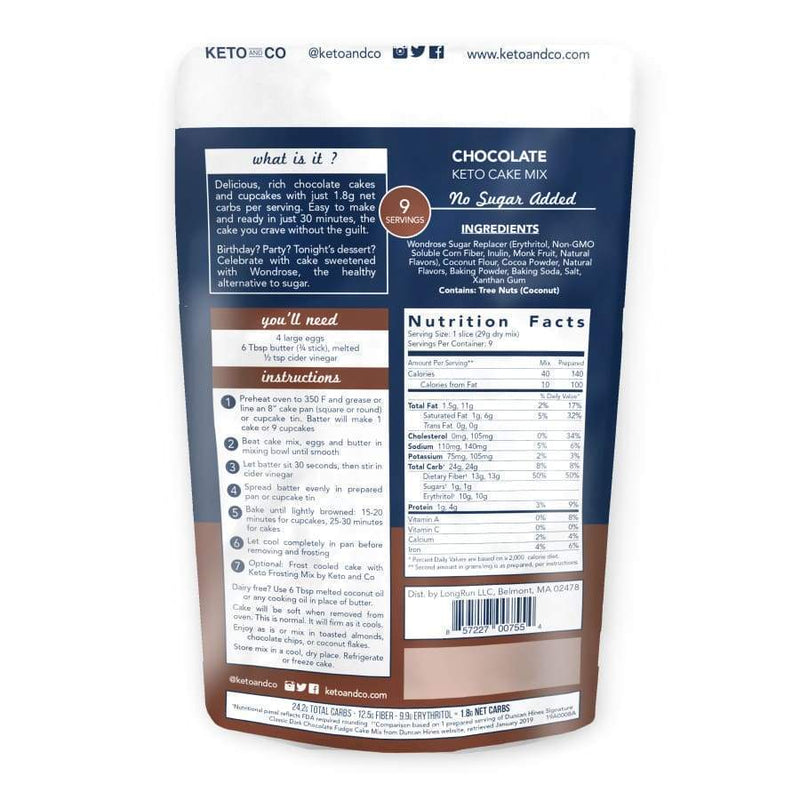 Keto Cake Mix by Keto and Co - Chocolate - High-quality Cakes & Cookies by Keto and Co at 