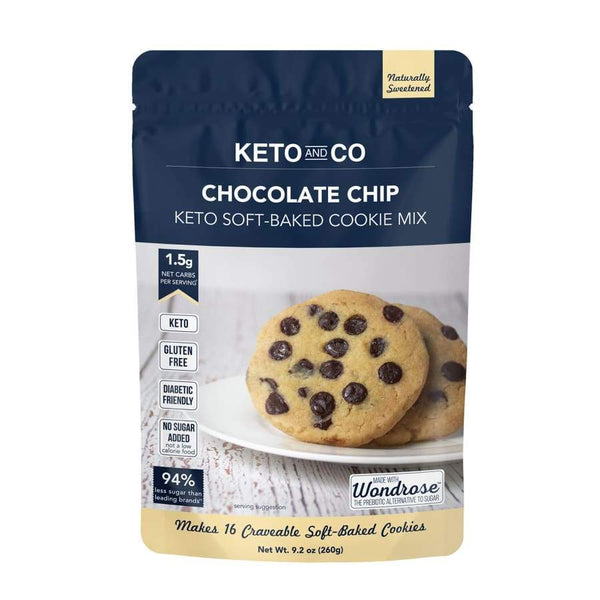 Keto Soft-Baked Cookie Mix by Keto and Co - Chocolate Chip - High-quality Cakes & Cookies by Keto and Co at 
