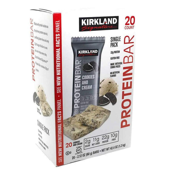 Kirkland Signature Protein Bars - Cookies and Cream - High-quality Protein Bars by Kirkland at 