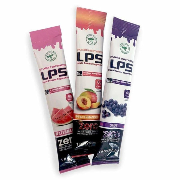 LPS Sugar Free® Collagen & Whey Liquid Protein Supplement by Nutritional Designs 1 oz Packets - Available in 5 Flavors - High-quality Liquid Protein by Nutritional Designs Inc at 