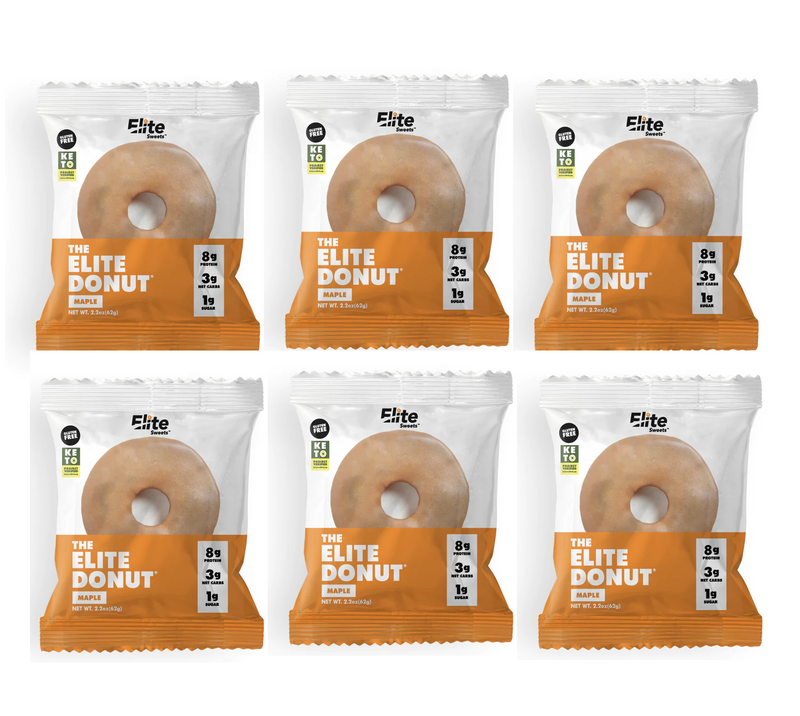 Elite Sweets High-Protein & Low-Carb Donut - Maple - High-quality Cakes & Cookies by Elite Sweets at 