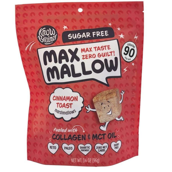Max Mallow Low Carb Keto Marshmallows by Know Brainer Foods - Cinnamon Toast - High-quality Candies by Know Brainer Foods at 
