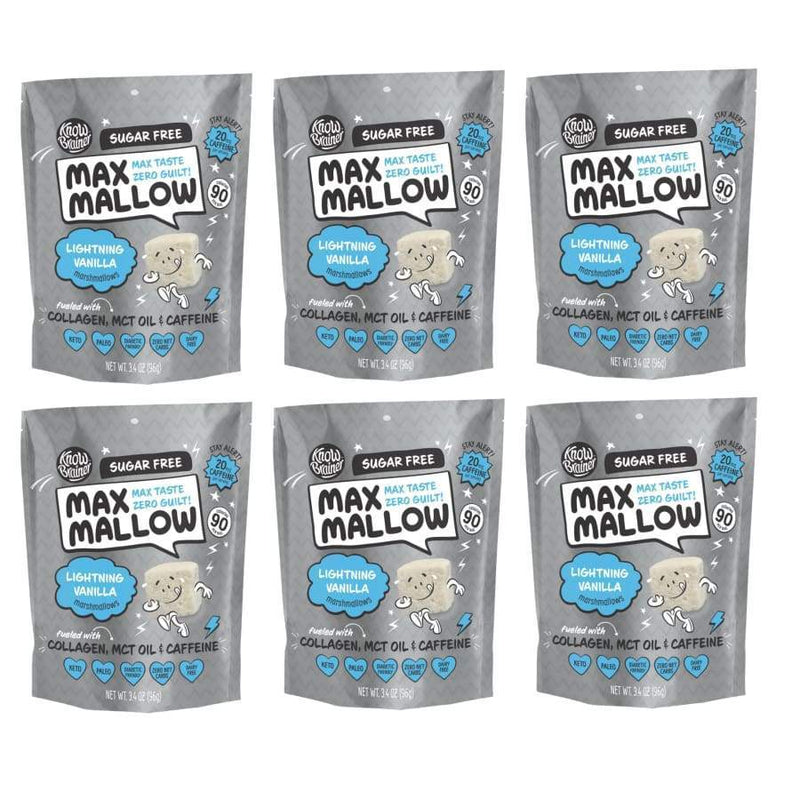 Max Mallow Low Carb Keto Marshmallows by Know Brainer Foods - Lightning Vanilla - High-quality Candies by Know Brainer Foods at 
