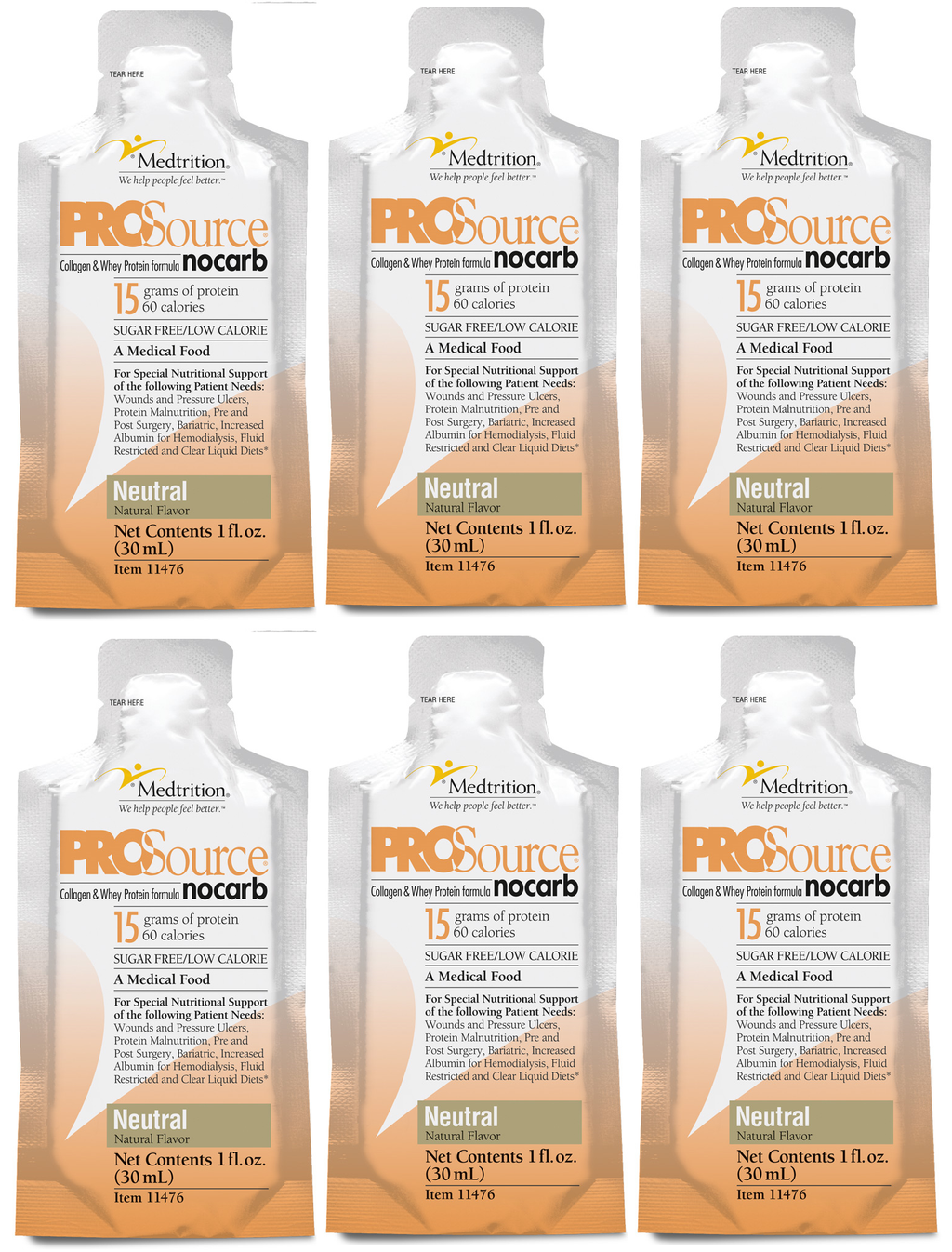 ProSource NoCarb Liquid 15g Collagen & Whey Protein by Medtrition