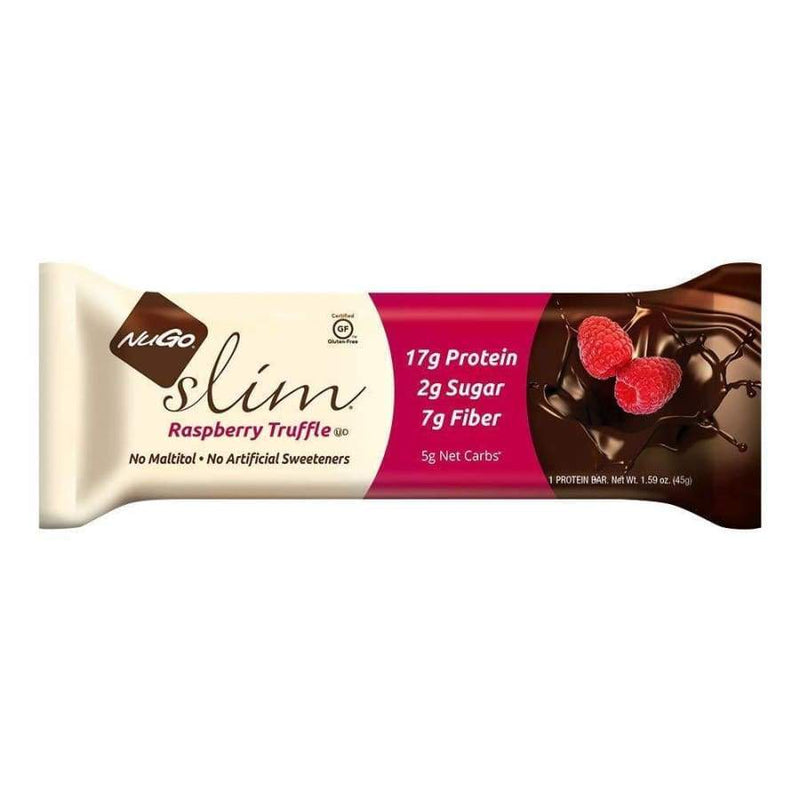 NuGo Slim Low Sugar Protein Bar - Chocolate Raspberry Truffle - High-quality Protein Bars by NuGo Nutrition at 