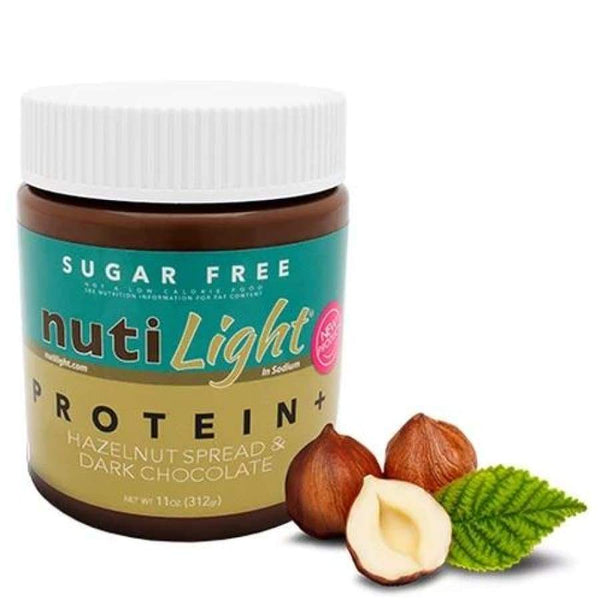 Nutilight Sugar-Free Protein + Hazelnut Spread & Dark Chocolate - High-quality Nut Butter by Nutilight at 